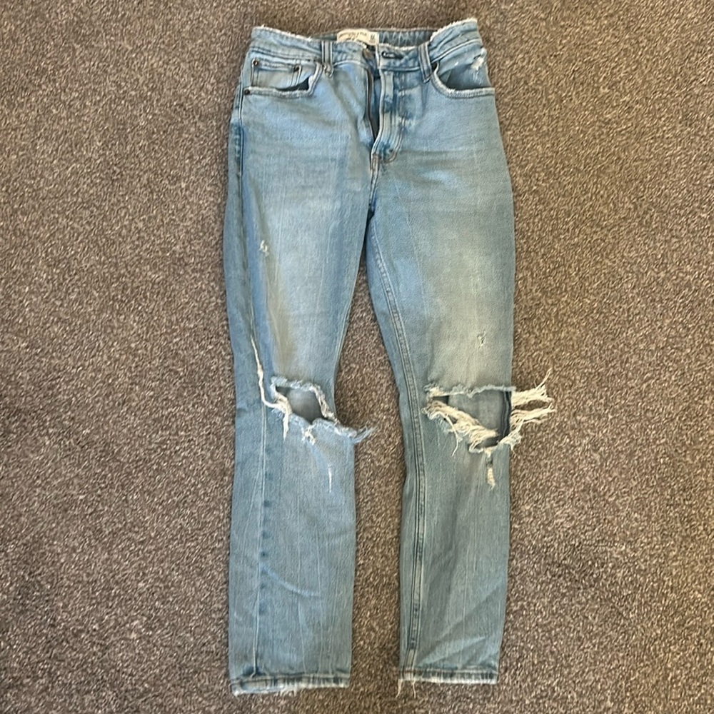 Abercrombie high waisted jeans!